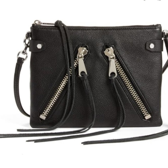 Rebecca Minkoff Handbags - Rebecca Minkoff • Moto Jon crossbody black leather bag